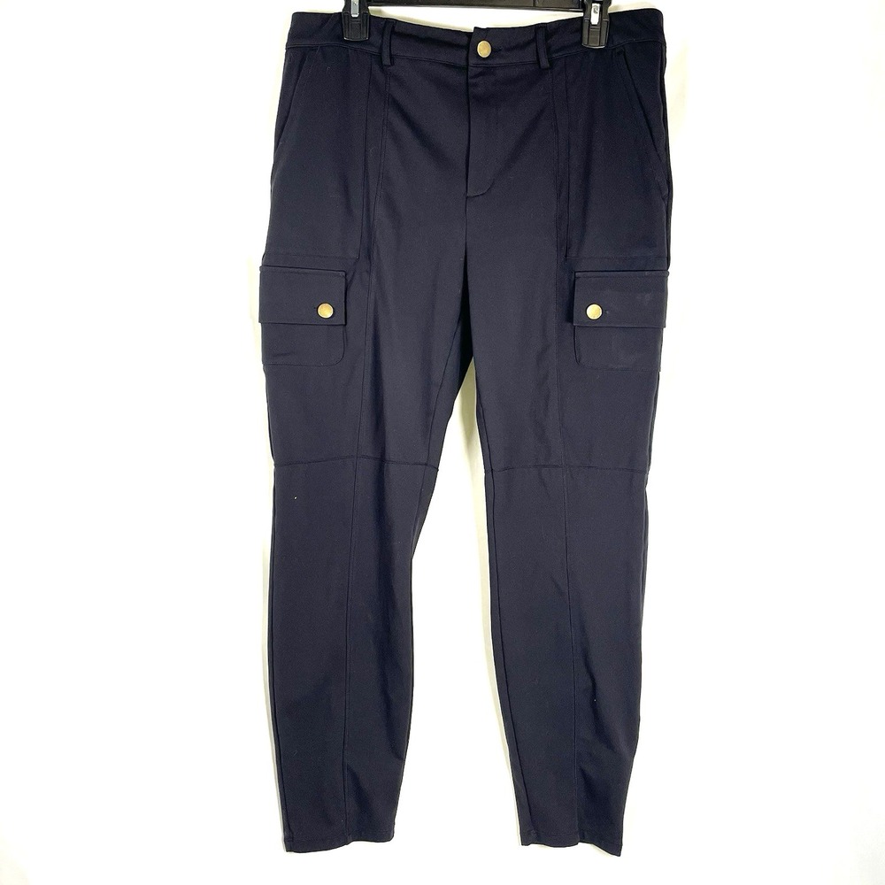 Halara High Waisted 7/8 Length Pockets Straight Leg Cargo Pockets Black Pants XL